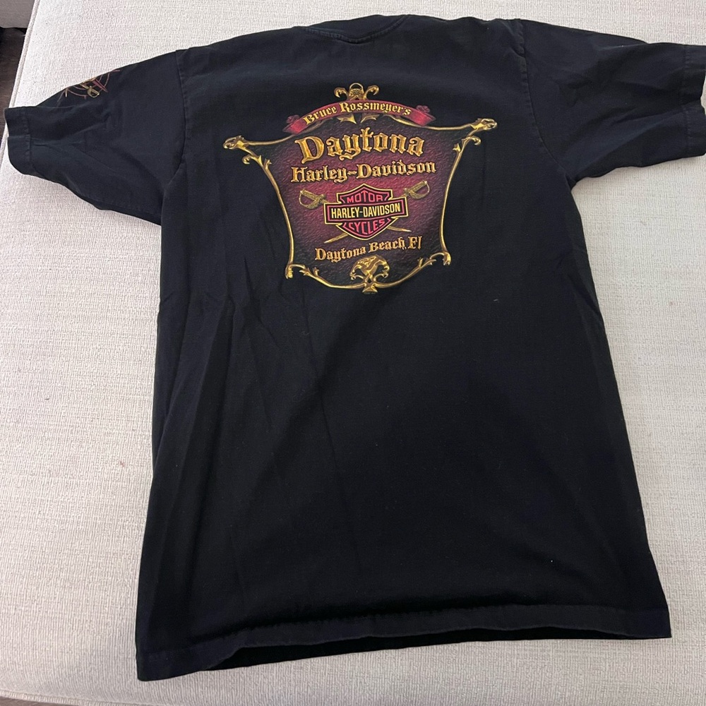 Harley-Davidson Daytona Black Tee Bike week 07